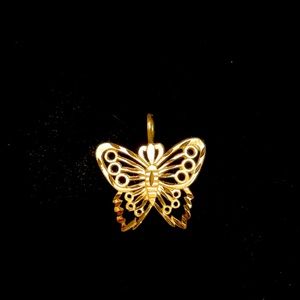 14kt yellow gold butterfly - elegant piece
